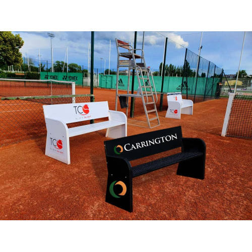 Banc acier personnalisable - Carrington - Blanc