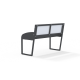 Banc personnalisable traité anti-UV - 2m Capacité 4 pers.