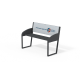 Banc personnalisable traité anti-UV - 2m Capacité 4 pers.