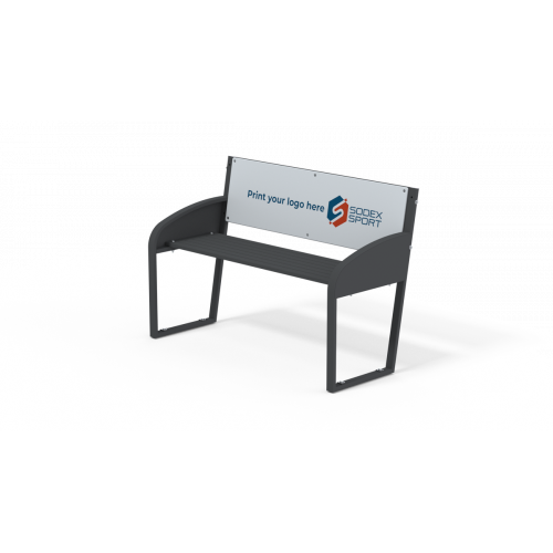 Banc personnalisable traité anti-UV - 1,2m  Capacité 2 pers.