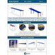 Banc simple de vestiaire avec double fixation au sol