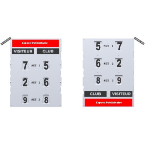 Tableau Padel Recto Verso avec (sans les plaquettes)