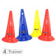 Balise x8 Multicolore - 50cm - 12 Trous - Rouge, Bleu, Jaune - 4TRAINER