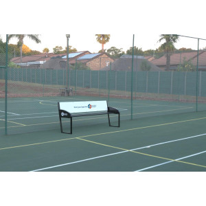 Banc personnalisable traité anti-UV - 2m  Capacité 4 pers.
