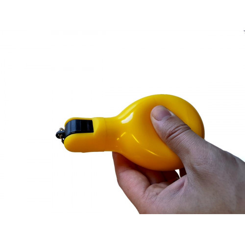 Lot de 3 Sifflets poire - Sifflet à main hygiénique - Couleur JAUNE