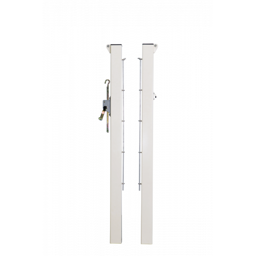 Paire de poteaux de tennis en acier - Carrington - Fourreaux inclus