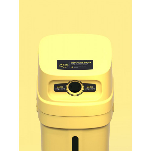 Poubelle de tri Bounce pour balles de tennis et de padel - fabriquée en France