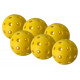 1 lot de 6 BALLES OUTDOOR (40 TROUS) PICKLEBALL 900410