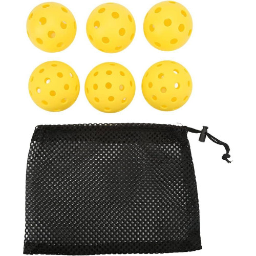 1 lot de 6 BALLES OUTDOOR (40 TROUS) PICKLEBALL