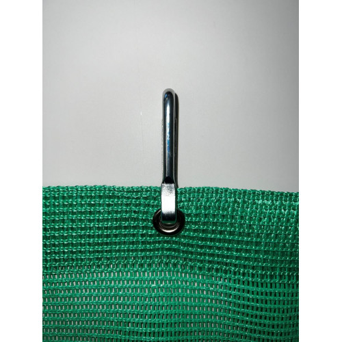 Mousquetons zingués (x100) pour filet brise-vent/brise-vue