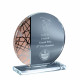 Trophée Podium en verre personnalisable