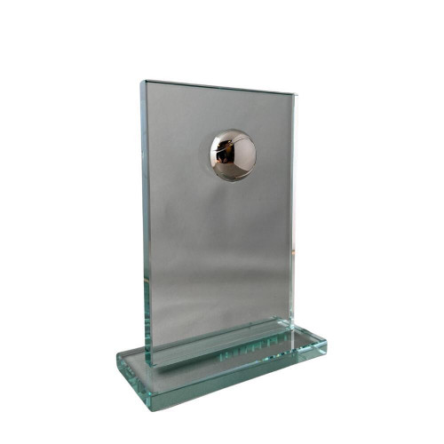 Trophée en verre, gravé "Podium Tennis"