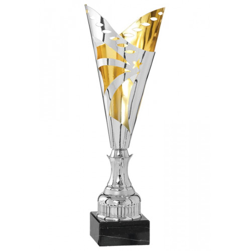 Trophée laser finition Argent / or