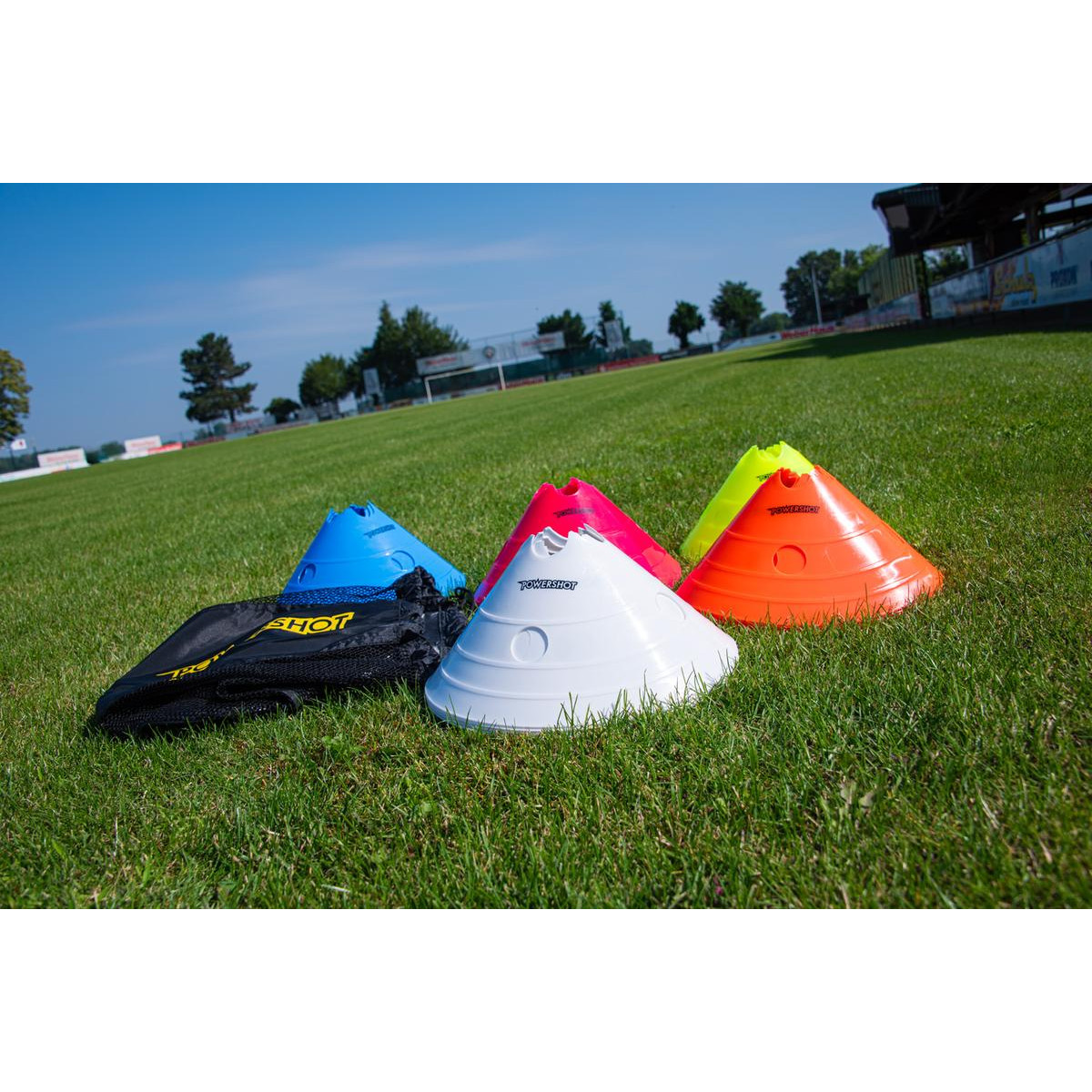 Lot De 20 Cônes D'entraînement De Football – 5 Couleurs, 19x5 Cm, Pour Sport, Agilité, Basket, Entraînement