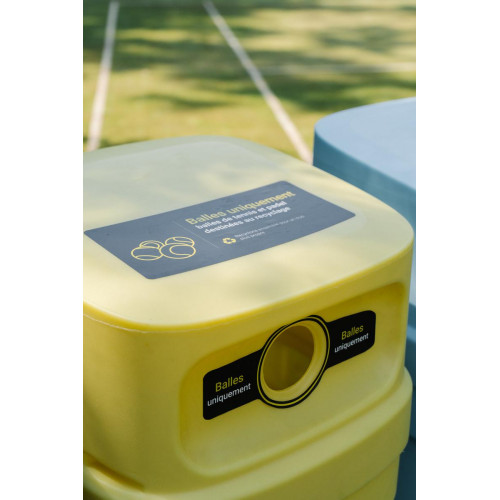 Poubelle de tri Bounce pour balles de tennis et de padel - fabriquée en France