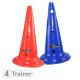 Balise x4 Multicolore - 50cm - 12 Trous - Rouge, Bleu - 4TRAINER