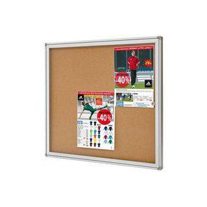 VITRINE D'AFFICHAGE A PORTE OUVRANTE FOND LIEGE 65 x 69CM