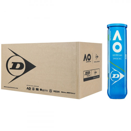 Carton de 18 Tubes de 4 balles Dunlop Australian Open