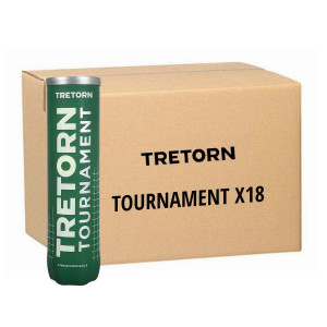 Carton de 18 tubes de 4 balles Tretorn Tournament