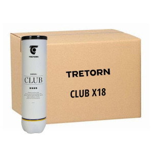 Carton de 18 tubes de 4 balles Tretorn Serie+ Club