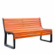 Banc de Tennis PREMIUM en bois - 196cm - Avec dossier