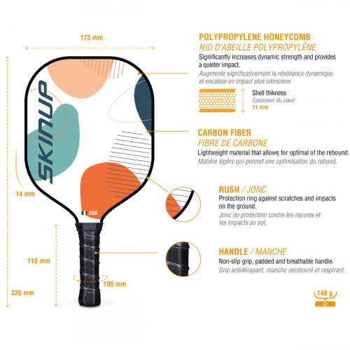 Kit Pickleball : raquettes Kids + avec 6 balles