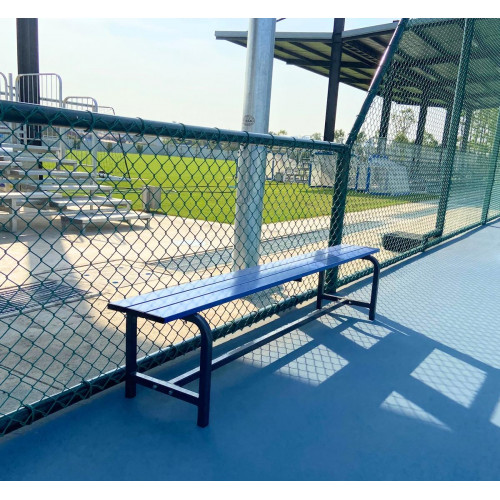 Banc mobile en acier plastifié - 2m