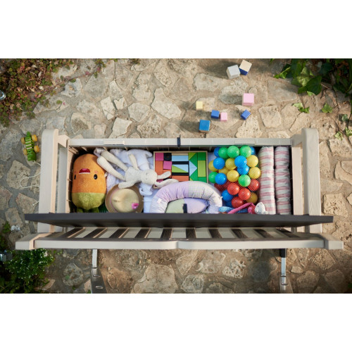 COFFRE BANC EN RÉSINE BOGOTA- 265 L / EDEN GARDEN BENCH