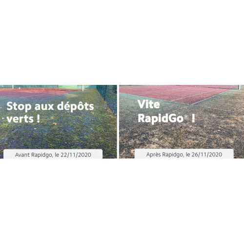 RapidGo® - Anti-algues et lichens sur surfaces dures - Bidon 5L