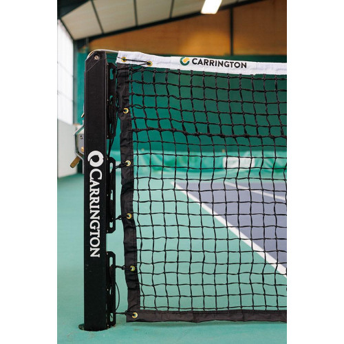 Paire de poteaux de tennis carrés en aluminium noir - Carrington