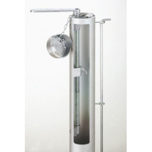 Poteaux de tennis ronds en aluminium noir - Carrington