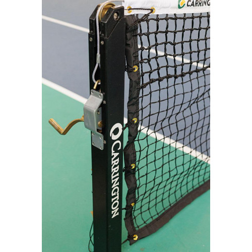 Paire de poteaux de tennis carrés en aluminium noir - Carrington