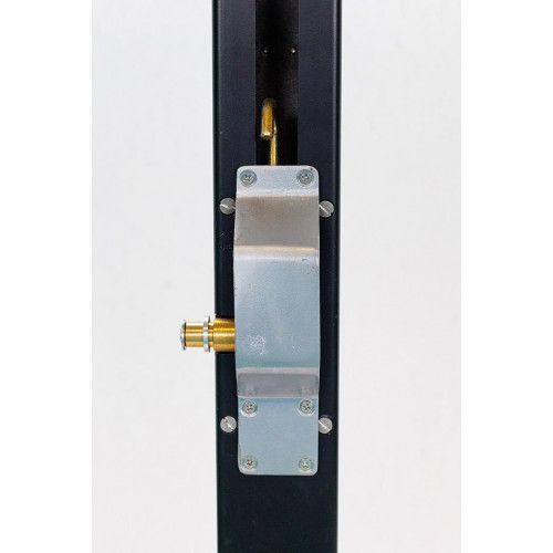 Paire de poteaux de tennis carrés en aluminium noir - Carrington