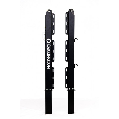 Paire de poteaux de tennis carrés en aluminium noir - Carrington