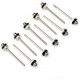 Lot de 10 aiguilles métalliques pour gonfleur 