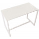 Table de réunion haute Easy Office 6 personnes Blanc pied blanc - Manutan Expert