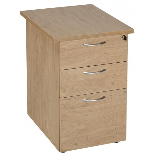 Caisson hauteur bureau Quatuor Profondeur 60 cm coloris chêne