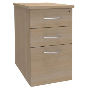 Caisson hauteur bureau Quatuor top profondeur 80 cm coloris chêne