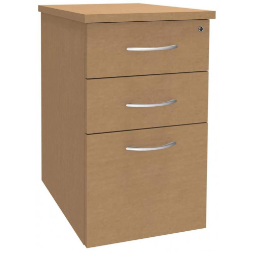 Caisson hauteur bureau Quatuor Profondeur 60 cm coloris chêne