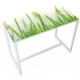 Table réunion haute Easy Office 6 personnes plateau coloris Hêtre