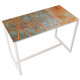 Table réunion haute Easy Office 6 personnes plateau coloris Hêtre