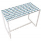 Table réunion haute Easy Office 6 personnes plateau coloris Hêtre