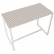 Table réunion haute Easy Office 6 personnes plateau coloris Hêtre