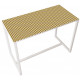 Table réunion haute Easy Office 6 personnes plateau coloris Hêtre