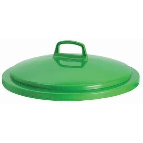 Couvercle pour poubelle 75 L tri sélectif coloris vert