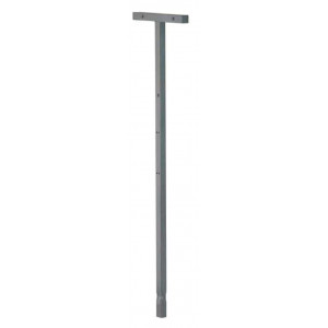 Poteau acier poubelle 1/2 ronde 20/40L