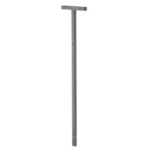 Poteau acier poubelle 1/2 ronde 20/40L