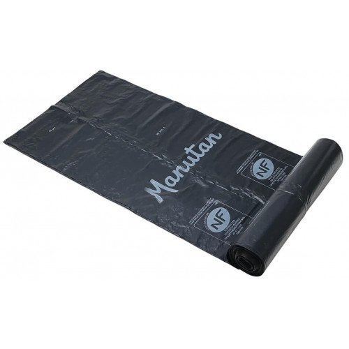 Lot de 100 sacs poubelle noir - Déchet lourd - 110 L