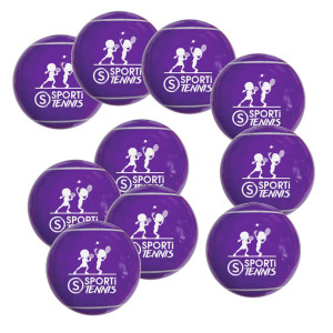 Balles violettes tennis PVC - Lot de 10