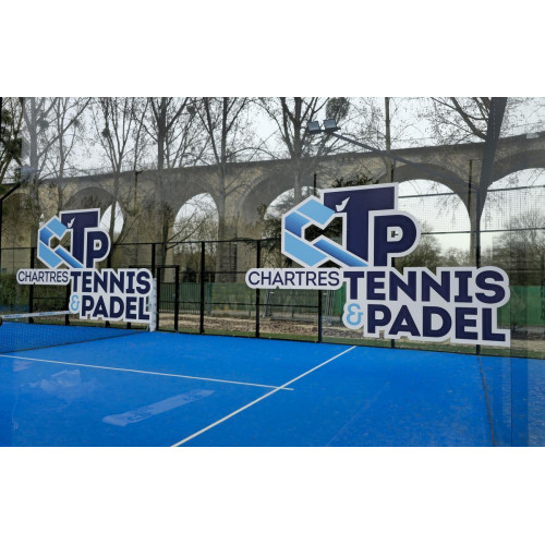 Stickers adhésifs vitres - Terrain Padel - Made in France